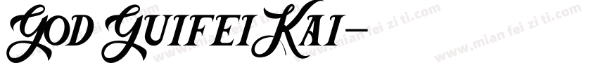 God GuifeiKai字体转换